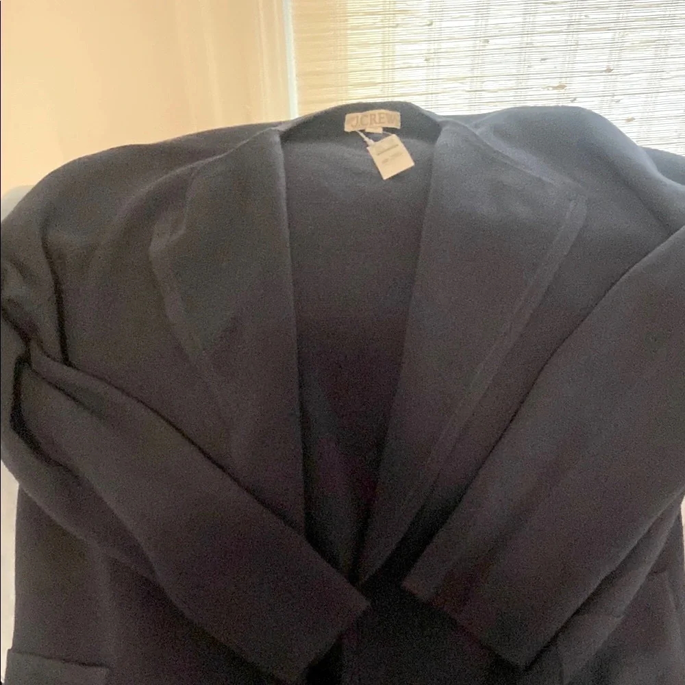 J. Crew Women's Navy Blue Sweater Blazer